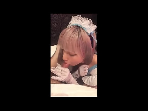 ❤️ 日本のアイドル「まゆか」、フレンチメイドのコスプレ、その1、ローションでフェラチオ、自慰行為 ❤️ ファッキングビデオ ❌️❤